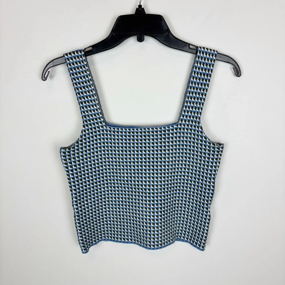 STITCHES & STRIPES Poplar Tank in Cornflower Combo Size S